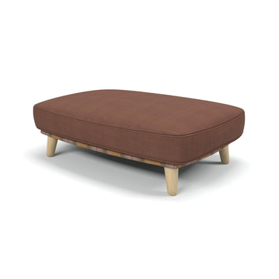 Tarn - Medium luxury dog bed - Nubuck Tobacco & Rhubarb Crumble Wool