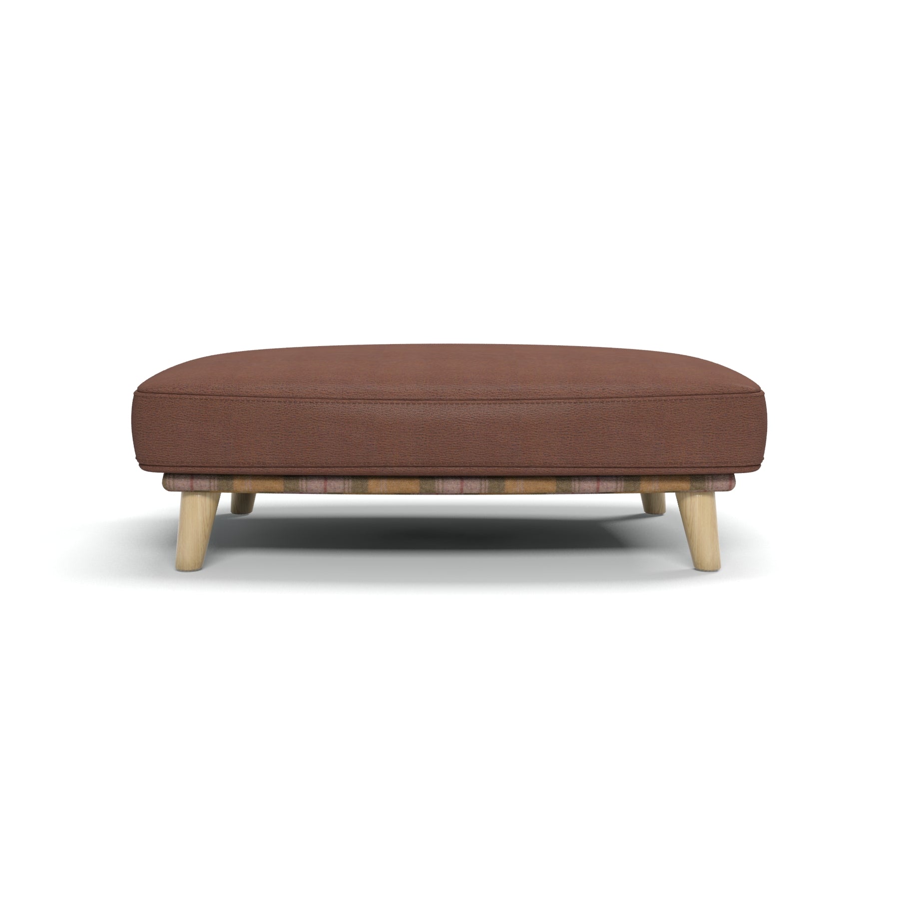 Tarn - Medium luxury dog bed - Nubuck Tobacco & Rhubarb Crumble Wool